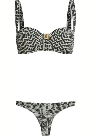 Balmain Bikini à imprimé géométrique