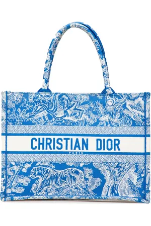 Dior Sac à main Dioriviera Toile de Jouy Book médium en toile brodée (2022)