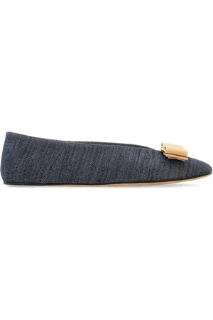 Salvatore Ferragamo Ballerines Vara en jean