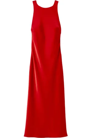 Claudie Pierlot Robe longue en satin à dos ouvert