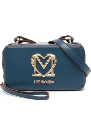 Moschino Sac à bandoulière zippé à plaque logo