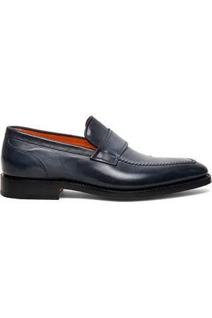 santoni Mocassins en cuir à bout en amande