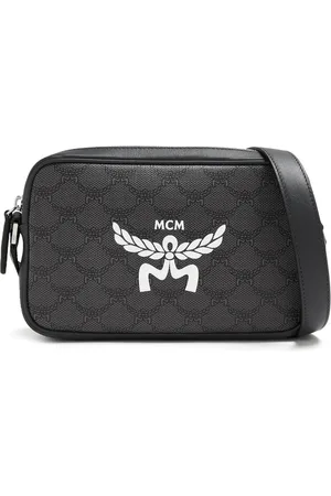 MCM Petit sac à bandoulière Himmel Lauretos en toile
