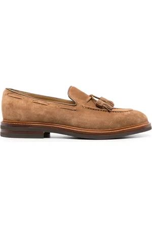 Brunello Cucinelli Mocassins à glands en daim