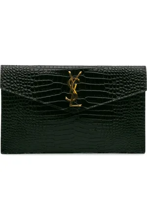 Saint Laurent Pochette Uptown Pouch en cuir embossé (2022)