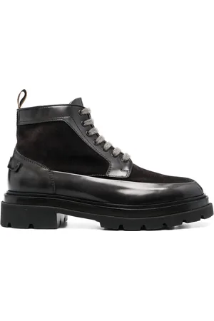 santoni Bottines lacées à empiècements