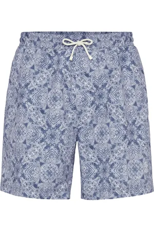 Brunello Cucinelli Short de bain à imprimé abstrait