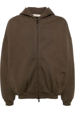 FEAR OF GOD Hoodie en coton à fermeture zippée