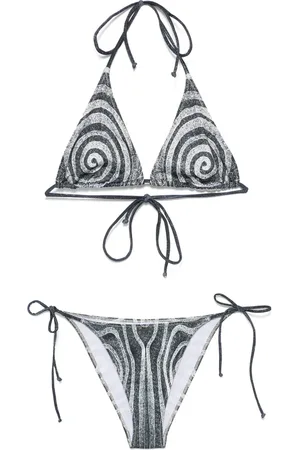Jean Paul Gaultier Bikini à imprimé spirale