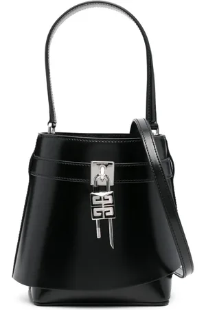 Givenchy Sac seau Shark Lock en cuir