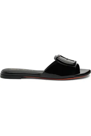 santoni Sandales en cuir verni