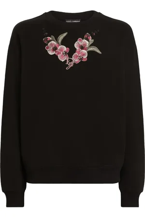 Dolce & Gabbana Sweat Orchid à broderies