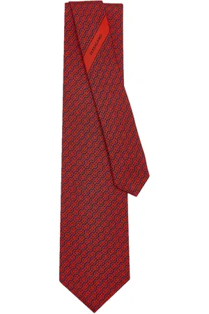 Salvatore Ferragamo Cravate en soie à motif tissé