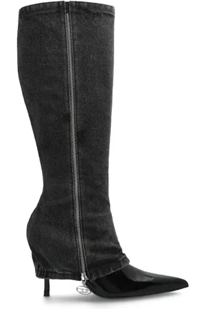 Diesel Bottines à empiècement en jean 100 mm