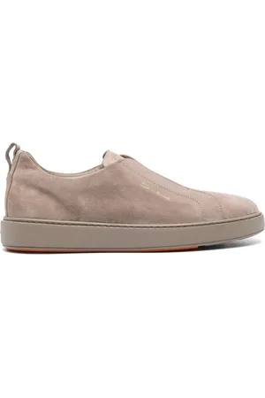 santoni Baskets en daim à design à enfiler