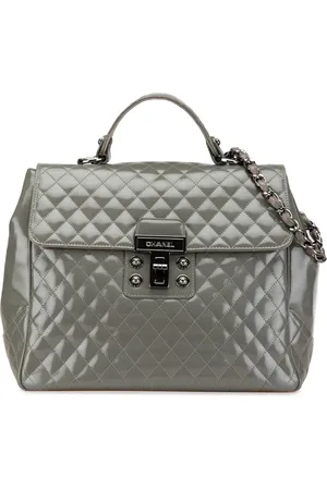 CHANEL Sac à main Mademoiselle Lock Kelly Flap en cuir de veau matelassé (2008-2009)
