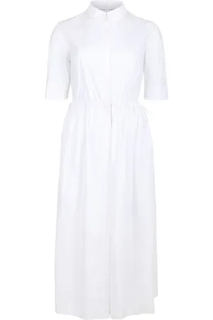 Caractere Robe en popeline à coupe mi-longue