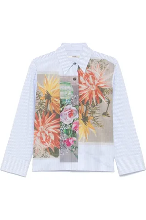 ODEEH Chemise à fleurs