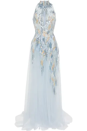 Saiid Kobeisy Robe à broderies