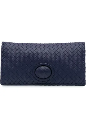 Bottega Veneta Pochette Fold Over en cuir Nappa Intrecciato à fermoir tourniquet (2012-2024)