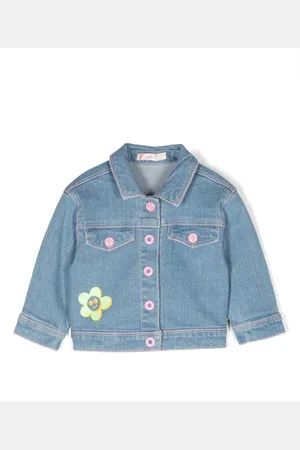 Billieblush Veste en jean à logo imprimé