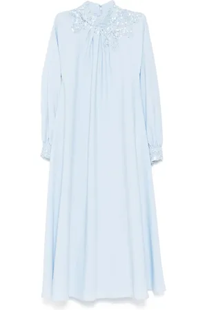 Saiid Kobeisy Robe en crêpe à broderies