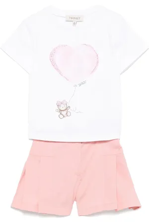 Twin-Set Ensemble-short à imprimé graphique