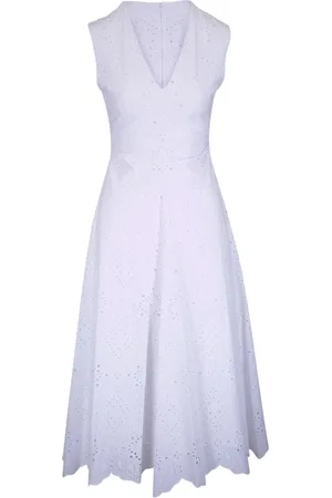 VERONICA BEARD Robe mi-longue à broderies