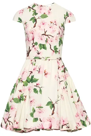 Oscar de la Renta Robe en coton à coupe courte