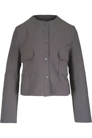 ODEEH Veste à design sans col