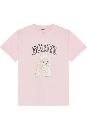 Ganni T-shirt en coton biologique