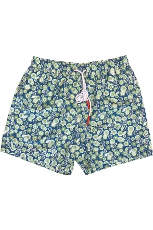 ISAIA Floral-pattern swim shorts