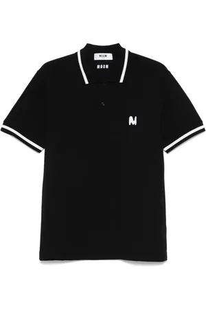 Msgm Polo à logo brodé