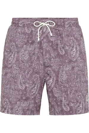 Brunello Cucinelli Paisley-print swim shorts