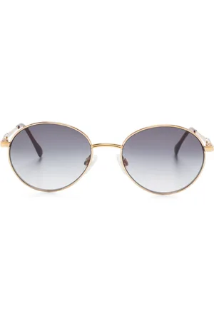 Saint Laurent Lunettes de soleil à monture ovale