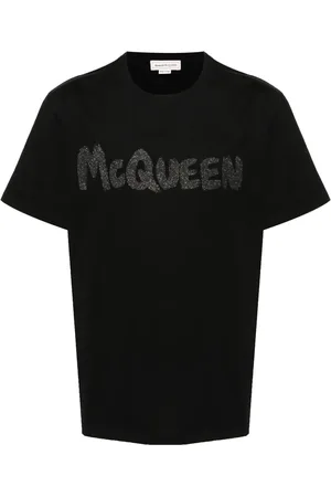 Alexander McQueen T-shirt en coton à logo imprimé