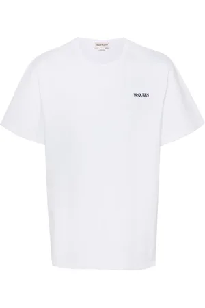 Alexander McQueen T-shirt en coton à logo brodé