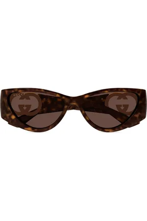 Gucci Lunettes de soleil à monture papillon
