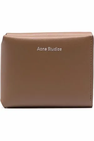 Acne Studios Portefeuille pliant à effet grainé