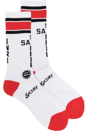 SAINT MXXXXXX Chaussettes à logo intarsia