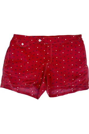 ISAIA Polka dot-print swim shorts