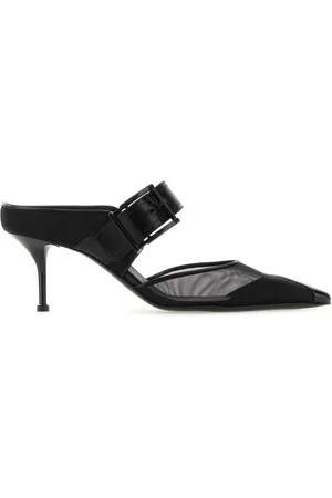 Alexander McQueen Mules Punk 65 mm en mesh à boucle