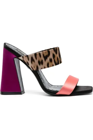 Roberto Cavalli Sandales à talon biseauté