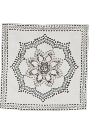 Brunello Cucinelli Carré de poche en soie à motif mandala