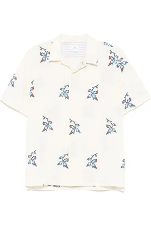 Paul Smith Chemise à fleurs brodées