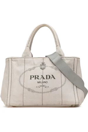 Prada Petit sac à main en jean à logo Canapa (2013-2024)