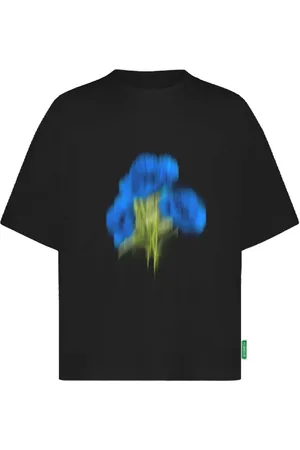 FLÂNEUR Blurred Flower-print T-shirt