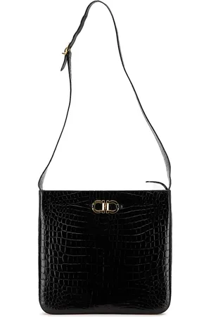 Salvatore Ferragamo Sac à bandoulière Gancini en cuir embossé (2000-2024)
