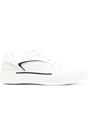 Alexander McQueen Baskets Skate Deck Plimsoll en cuir