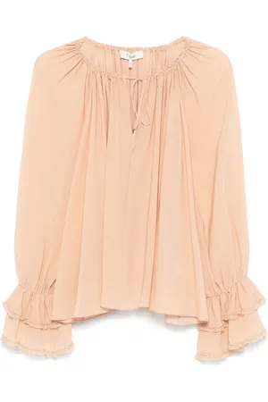 Chloé Blouse en soie à fronces